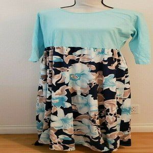 DUNEA Women's Maxi Dress Floral Printed Autumn 3/4